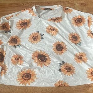SHEIN sunflower crop top